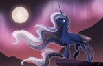  2018 blue_eyes equine famosity female friendship_is_magic hair horn long_hair mammal moon my_little_pony night princess_luna_(mlp) probablyfakeblonde sparkles star winged_unicorn wings 