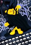  2009 anthro bear black_nose clothed clothing crossover digital_media_(artwork) disney dot_eyes electricity fur mammal open_mouth palpatine pooh_bear rcbrock robe signature solo space star_wars winnie_the_pooh_(franchise) wrinkles yellow_fur 