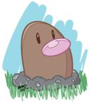  2017 alpha_channel brown_body digital_drawing_(artwork) digital_media_(artwork) diglett dirt halabaluu hi_res looking_at_viewer nintendo pink_nose pok&eacute;mon pok&eacute;mon_(species) signature simple_background solo transparent_background video_games 