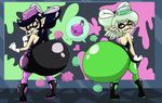  clothing clothing_inflation da-fuze duo fart fart_inflation female inkling nintendo splatoon squid_sisters video_games 