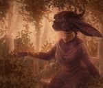  anthro breasts brown_eyes brown_hair clothed clothing day detailed_background digital_media_(artwork) ear_piercing featureless_breasts hair lagomorph mammal outside piercing rabbit raventenebris sitting translucent transparent_clothing 