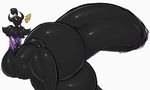  2015 balls big_balls big_penis blush cute_fangs hyper male nintendo penis pok&eacute;mon pok&eacute;mon_(species) pumpkaboo pumpkybutt solo uncut video_games yellow_eyes 