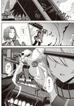  aircraft_carrier_oni anchorage_oni check_translation comic greyscale headgear highres horns kantai_collection long_hair mechanical_halo mechanical_horns medium_hair minarai monochrome multiple_girls ri-class_heavy_cruiser shinkaisei-kan short_hair side_ponytail tatsuta_(kantai_collection) tenryuu_(kantai_collection) translated translation_request very_long_hair 