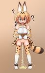  animal_humanoid anthro breasts censored clothing digital_media_(artwork) feline female fur hair humanoid knoing mammal open_mouth peeing pussy solo urine watersports 