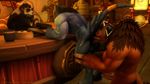  3d_(artwork) anal archmage-rykarr biceps bovine digital_media_(artwork) draenei erection exibitionism facial_piercing humanoid humanoid_penis male male/male mammal muscular nose_piercing nose_ring oral pandaren penis piercing rimming sex tauren tavern video_games warcraft 