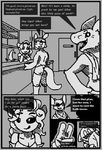  2018 anthro bar bath bathhouse blush breasts capt(character) clothed clothing coat comic cute dialogue digital_drawing_(artwork) digital_media_(artwork) door drearnydust drearnydust(artist) duo endery(character) english_text eye_patch eyewear female fur glasses hair lonelycharart male noom_(species) open_mouth pirate simple_background smile teeth text towel 
