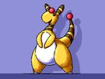  2018 ambiguous_gender ampharos belly digital_media_(artwork) feral flygon_(artist) ikakins nintendo pixel_(artwork) pok&eacute;mon pok&eacute;mon_(species) solo video_games wide_hips 