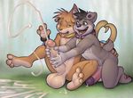  2018 anthro balls big_balls big_penis brown_fur buizel canine collar corgi cum cum_everywhere cum_on_balls cum_on_hand cumshot dog dreiker ejaculation excessive_cum fur grabbing_from_behind green_eyes handjob huge_penis humanoid_penis long_penis male male/male mammal messy nintendo open_mouth orgasm penis penis_grab piercing pok&eacute;mon pok&eacute;mon_(species) purple_nose purple_penis sex simple_background smile thick_penis tongue tongue_out tundra_corgi two-handed_handjob video_games 