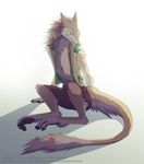  2016 4_fingers 4_toes ambiguous_gender blue_eyes braided_hair clothed clothing digitigrade flower fully_clothed fur grey_fur hair looking_at_viewer multicolored_fur plant sergal shadow shorts sidgi simple_background sitting toes two_tone_fur white_background white_fur 