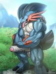  2017 abs amphibian anthro balls biceps big_biceps big_penis black_claws claws erection front_view hand_on_penis hi_res huge_penis looking_pleasured male masturbation mega_evolution mega_swampert muscular muscular_arms muscular_legs muscular_male nintendo nude open_mouth outside partially_retracted_foreskin pecs penile_masturbation penis pok&eacute;mon pok&eacute;mon_(species) snout solo standing stroking thick_penis thick_thighs todex toe_claws tongue tongue_out triceps uncut vein veiny_penis video_games white_balls white_penis 