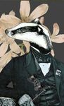  badger classy clothed clothing dandy mammal mustelid unknown_artist well 