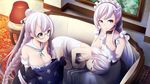  azur_lane belfast_(azur_lane) cleavage edinburgh_(azur_lane) megane nekobaka unicorn_(azur_lane) 