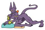  anthro avengedog balls beerus cat dragon_ball dragon_ball_super ear_piercing feline flower looking_at_viewer male mammal nipples nude penis piercing plant rose seductive simple_background solo white_background 
