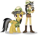  alternate_species artifact boots braided_hair clothing daring_do_(mlp) duo equestria_girls equine female footwear friendship_is_magic hair hat hi_res human humanized mammal my_little_pony pegasus pith_helmet vector vector-brony wings 