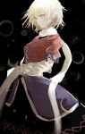  absurdres blonde_hair breasts commentary_request highres long_sleeves mizuhashi_parsee pointy_ears scarf short_hair skirt solo touhou watchi yellow_eyes 