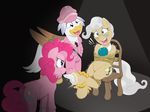  2018 avian bdsm blush bondage bound caroo chair clothing equine eyewear fan_character friendship_is_magic glasses gryphon horse mammal mayor_mare_(mlp) my_little_pony pinkie_pie_(mlp) pony silver_quill_(oc) tickle_fetcish tickle_torture tickling uniform 