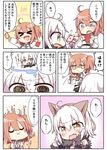  :3 :d :o absurdres ace_of_hearts ahoge animal_ears bangs blush brown_eyes brown_hair card cat_ears chaldea_uniform character_request christmas comic commentary_request crown engrish eyebrows_visible_through_hair fake_animal_ears fang fate/grand_order fate_(series) fujimaru_ritsuka_(female) fur-trimmed_jacket fur-trimmed_sleeves fur_trim green_eyes hair_between_eyes hair_ornament hair_scrunchie hands_clasped heart highres holding holding_card jacket jako_(jakoo21) jeanne_d'arc_(alter)_(fate) jeanne_d'arc_(fate)_(all) joker kamen_rider kamen_rider_joker kamen_rider_w long_sleeves multiple_girls open_mouth orange_scrunchie own_hands_together playing_card purple_jacket ranguage scrunchie side_ponytail silver_hair smile tears translated v-shaped_eyebrows white_jacket 
