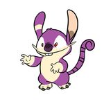  2017 3_toes 4_fingers absurd_res alien buckteeth digital_drawing_(artwork) digital_media_(artwork) disney doubledip experiment_(species) fur head_tuft hi_res hybrid lilo_and_stitch nintendo pok&eacute;mon pok&eacute;mon_(species) purple_fur purple_nose rattata red_eyes simple_background smile solo standing teeth toes tombola1993 video_games white_background 