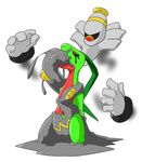  aji ambiguous_gender anthro dusknoir goo grovyle hypnosis mind_control nintendo open_mouth pok&eacute;mon pok&eacute;mon_(species) possession reptile scalie spirit video_games 