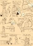  apron big_breasts blush boss_monster breasts bulge caprine cleavage clothed clothing comic digital_media_(artwork) female goat human male mammal mature_female mother parent protagonist_(undertale) sweat text thewill toriel under(her)tail undertale video_games 