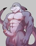  2017 abs anthro balls biceps big_muscles black_skin black_tail dorsal_fin erection eyebrows fin fish green_eyes grey_skin grey_tail hi_res humanoid_hands humanoid_penis knuxlight male mammal manly marine multicolored_skin multicolored_tail muscular muscular_male navel nipples nude partially_retracted_foreskin pecs penis pepsi_(fa) pink_nipples portrait pose presenting presenting_balls presenting_penis shark sharp_teeth smile snout solo standing teeth thick_thighs three-quarter_portrait triceps uncut vernon_cooper white_balls white_penis white_skin white_tail 