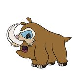  2017 absurd_res alien black_eyes brown_fur butter_(lilo_and_stitch) digital_drawing_(artwork) digital_media_(artwork) disney experiment_(species) fur hi_res hybrid lilo_and_stitch mamoswine nintendo open_mouth pink_nose pok&eacute;mon pok&eacute;mon_(species) simple_background solo squint tombola1993 tusks video_games white_background 