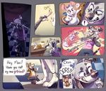  2017 anthro canine clothed clothing comic dog female group male mammal maxi-rover maxi_(maxi-rover) micro mouse nude oral_vore rodent size_difference spots tofu_(ralenfox) vore 