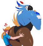  2018 anthro avian big_butt breath_of_the_wild butt butt_hug digital_media_(artwork) duo humanoid hylian kass_(zelda) link male male/male nintendo playboy_bunny rito simple_background sssonic2 the_legend_of_zelda thick_thighs video_games 