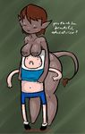  ? adventure_time animal_humanoid bovine breasts brown_hair brown_skin brown_tail cartoon_network clothed clothed/nude clothed_male_nude_female clothing clothing_lift cow_humanoid dialogue english_text eyes_closed female finn_the_human footwear green_background hair hood human human_on_humanoid humanoid larger_female male male/female mammal mrs._cow noseless nude nyquil pale_skin pointy_ears shirt shirt_lift shoes shorts simple_background size_difference smaller_male smile text undressing 
