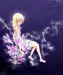  bad_id bad_pixiv_id blonde_hair blue_eyes breasts dress kingdom_hearts kingdom_hearts_ii namine shirt short_hair solo sundress white_dress white_shirt 