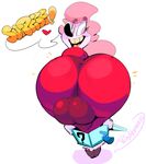  2018 absurd_res backsack balls big_balls big_butt butt clothed clothing crossdressing dress eyelashes girly gloves hair hi_res huge_butt humanoid looking_back makeup mrs.mayhem not_furry smile thick_thighs vimhomeless voluptuous wide_hips 