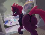  2018 broken_horn butt clothing digital_media_(artwork) equine female feral futaku group hair horn looking_at_viewer mammal my_little_pony my_little_pony_the_movie open_mouth solo_focus tempest_shadow_(mlp) unicorn 