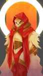  agitype01 anthro avian beak bird clothed clothing feathers loincloth looking_at_viewer male owl solo standing wide_hips 