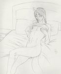  bedroom_eyes canine covering_nipples dreadwolfclaw1990 female flashing half-closed_eyes looking_at_viewer mammal modest pigtails seductive sybil_mccready wolf 