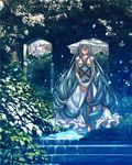  aqua_(fire_emblem_if) blue_hair closed_eyes dress fire_emblem fire_emblem_if headdress kero_sweet long_hair looking_at_viewer plant solo vines white_dress 