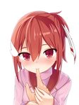  absurdres commentary cowfee finger_sucking highres short_hair solo yuuki_yuuna yuuki_yuuna_wa_yuusha_de_aru yuusha_de_aru 