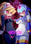  bodysuit ciel_(rockman) erect_nipples fairy_leviathan heart-shaped_pupils rockman_zero 