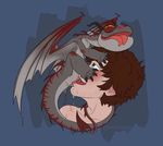  bestiality cum cunnilingus feral hiccup_(httyd) how_to_train_your_dragon human human_on_feral interspecies male mammal oral sex size_difference terrible_terror tongue vaginal 
