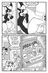  2015 3_fingers 3_toes anthro black_and_white candy claws clothing comic dialogue digital_drawing_(artwork) digital_media_(artwork) donkey duo eating english_text equine firr food forked_tongue fur hair hat hi_res hindpaw humor kangaroo kelvin_(donkey) kelvinthelion male mammal markings marsupial monochrome monster multicolored_fur nude old_toon open_mouth pawpads paws sequence skunk smile speech_bubble standing teats teeth tentacles text thought_bubble toe_claws toes tongue tongue_out toony transformation udders 