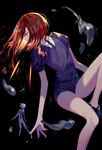  androgynous gem_uniform_(houseki_no_kuni) houseki_no_kuni mercury necktie red_eyes red_hair shinsha_(houseki_no_kuni) short_hair shorts solo sparkle yamakawa 