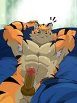  anthro balls feline kemono male mammal muscular nipples nude pecs penis precum tiger tiggon_the_great 