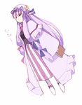  book crescent hat long_hair mukyuu patchouli_knowledge purple_hair seo_tatsuya solo touhou very_long_hair 