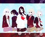  akiyama_mio bad_id bad_pixiv_id flat_color hirasawa_yui hood hoodie jacket k-on! kotobuki_tsumugi mochizuki_mina multiple_girls nakano_azusa no_thank_you! school_uniform sleeves_rolled_up sweater tainaka_ritsu 