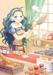 :q apron bad_id bad_pixiv_id basket blue_eyes boya bread cooking cup curtains earmuffs egg flipping_food food frying_pan igloo kitchen kitchen_scale long_hair original plate snow_shelter solo teacup toast toaster tongue tongue_out weighing_scale window 