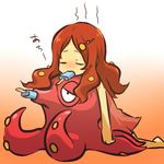  barefoot food gen_2_pokemon hitec hot moemon octillery personification pokemon pokemon_(creature) popsicle red_hair 