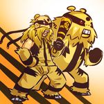  beard blonde_hair electivire facial_hair gen_4_pokemon hitec male_focus moemon personification pokemon pokemon_(creature) 