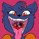  ambiguous_gender anthro avian bird cat duo feline female mae_(nitw) mammal night_in_the_woods open_mouth oral_vore rookiex sharp_teeth smile teeth vore 