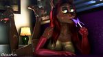  3d_(artwork) animatronic anthro bexstinsfm big_breasts breasts candy digital_media_(artwork) female five_nights_at_freddy&#039;s food freddy_(fnaf) hair hi_res lollipop looking_at_viewer lying machine mammal nipples nude open_mouth pinup pose robot smile solo source_filmmaker tongue tongue_out video_games 