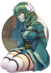  bdsm bondage bound cloth_gag commentary_request eyebrows_visible_through_hair fate/grand_order fate_(series) gag gagged highres improvised_gag japanese_clothes kimono kiyohime_(fate/grand_order) restrained rope shunga_(shun608) solo thick_thighs thighs 