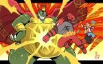  2018 action_pose belly crocodilian donkey_kong_(series) feline fight human incineroar king_k_rool kremling male mammal nintendo pok&eacute;mon pok&eacute;mon_(species) pok&eacute;mon_trainer pose punch reptile scalie super_smash_bros super_smash_bros._ultimate takataka video_games 